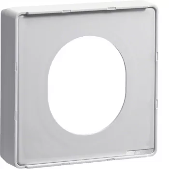 HAGER G33759016 Placa de cobertura para tomada CEE, sistema DA200, branco puro