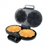 Steba WE 2 máquina de waffles dupla, luz indicadora, dobrável, revestimento antiaderente, preta 183400