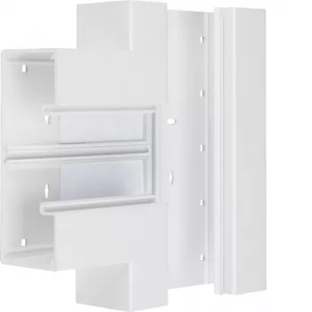 Hager BR6517089016 Peça em T branco tráfego para calha de cabos 170x65mm