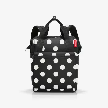 reisenthel allrounder R Mochila poliéster preto/branco 12 L (JR7073)