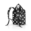 reisenthel allrounder R Mochila poliéster preto/branco 12 L (JR7073)