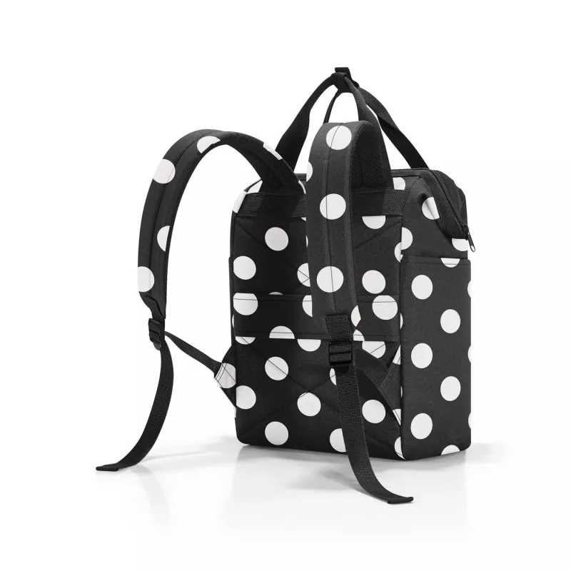 reisenthel allrounder R Mochila poliéster preto/branco 12 L (JR7073)