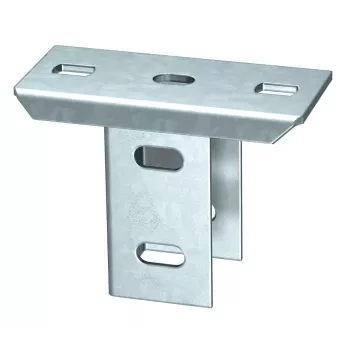 OBO Bettermann KUS 5 NOK FT Placa de topo para postes em U, fixação ao teto, 140 x 75 x 104 mm, galvanizado a quente (6348939)
