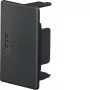Hager LF3004569011 Peça de extremidade para calha de cabos LF 30x45mm, preto grafite