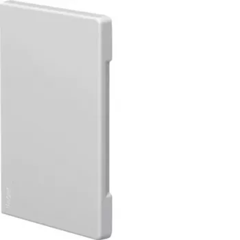 Hager BR8513069016 Tampa de extremidade de corte branco tráfego para calha 130x60 mm