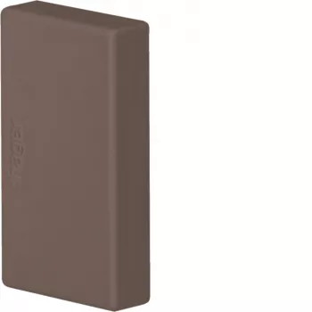 Hager LFF2003568014 Tampa de extremidade para calha de cabos LF/LFF 20x33mm, castanho