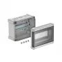 OBO Bettermann SDB 09L Quadro de distribuição pequeno, 9 módulos, saliente, porta transparente, cinzento 2008828