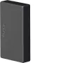 Hager Peça de extremidade LFF2003569011 para calha de cabos LF 20x33mm, preto grafite