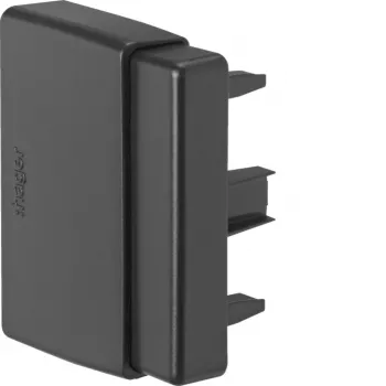 Hager Peça de extremidade LFF6006069011 para calha LF 30/40/60x60mm, grafite