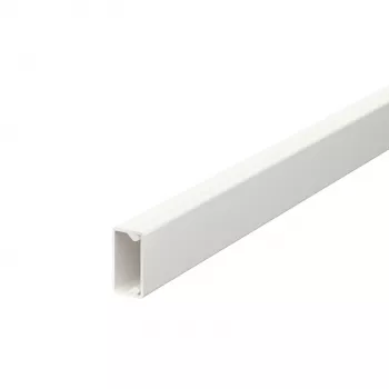 OBO Bettermann 6150764 Calha de cabos (C x L x A) 2000 x 20 x 10 mm, branco puro, tampa de encaixe, PVC
