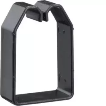 Hager BA6 Clipe de fixação de fios para calha de cablagem 60x40 mm, PVC, preto, 50 unidades (B600403)