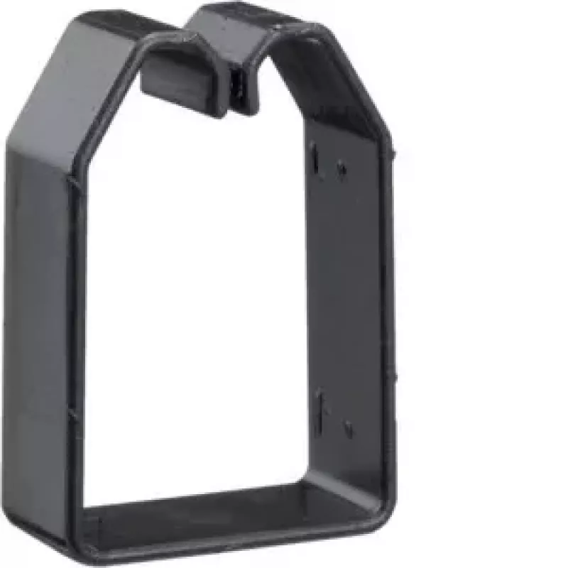 Hager BA6 Clipe de fixação de fios para calha de cablagem 60x40 mm, PVC, preto, 50 unidades (B600403)