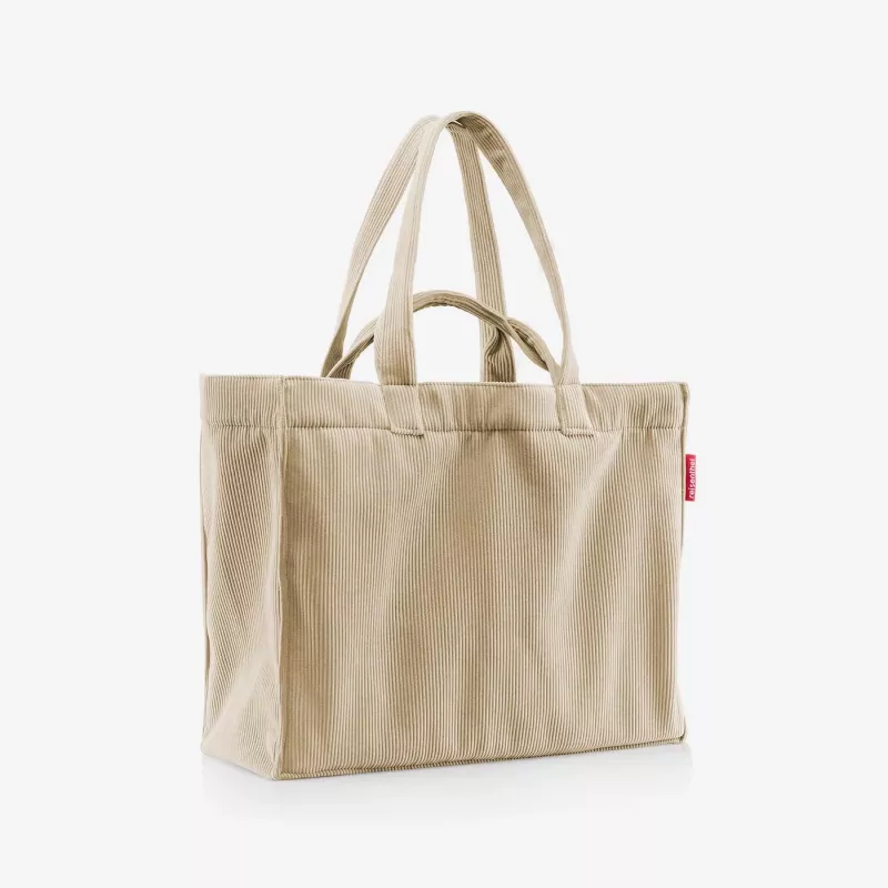 reisenthel Softshopper Cord Sand saco de ombro GR6052 poliéster 28 litros