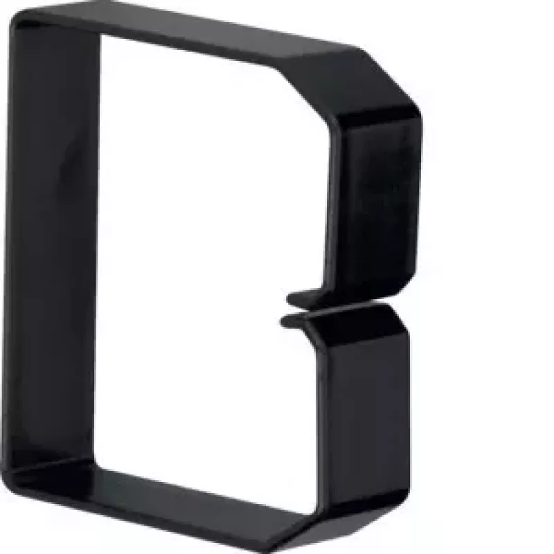 Hager B800803 preto PVC canal de cabos 80x80mm 2m