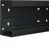 Hager BR6513019011 parte inferior de canal de cabos 2000 mm x 130 mm preto