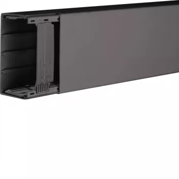 Hager LF6011009011 PVC canal de cabos 60x110mm preto grafite 2m