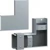 Hager FWK-Plus cotovelo plano 60x100 mm aço galvanizado a quente para calhas de cabos de proteção contra incêndio FWKP601005VERZ