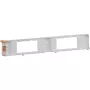 Hager BKGGT60 suporte de aparelhagem para canal de peitoril BKG/BKB, 45 mm, 60 mm de altura, aço galvanizado