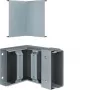 Hager FWK-Plus canto interior 60x150 mm peça moldada de canal de cabos de proteção contra incêndio galvanizado a quente FWKP601504VERZ