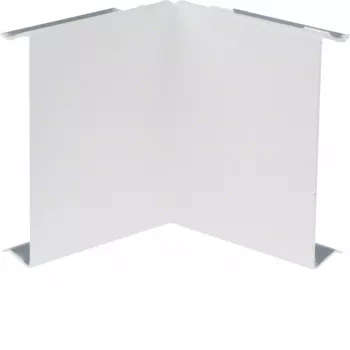 HAGER BRS0802I9016 Tampa de canto interior, chapa de aço, branco tráfego RAL 9016, para canal BR 80x20 mm