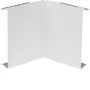 HAGER BRS0802I9016 Tampa de canto interior, chapa de aço, branco tráfego RAL 9016, para canal BR 80x20 mm