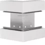 HAGER BRS6517039016 Canto exterior para canal de peitoril BRS 170x68mm, branco puro