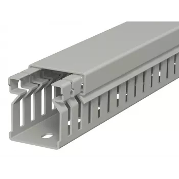OBO Bettermann LK4 30025 canal de cablagem, ranhurado, 30x25 mm, 2 m, cinzento 6178005