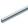 OBO Bettermann calha de montagem perfil C série MS 40x22 mm, aço galvanizado a quente, 4920 mm de comprimento, ranhurada 6007244