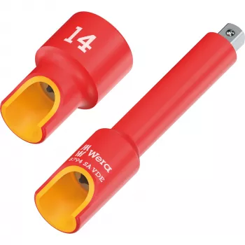 Wera 8790 A chave de caixa isolada VDE 1/4 polegadas encaixe 8 mm 05005929001