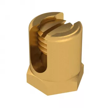 OBO BETTERMANN parafuso de terra M6 25 mm latão com rosca de fixação EKL 25 (6404006)