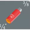 Wera 781 A/B adaptador de chave de caixa isolado VDE 1/4 polegadas encaixe quadrado com bloqueio mecânico 05024690001