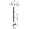 OBO Bettermann haste de suspensão US 3 K/90 50x30x900 aço galvanizado a quente 6342366