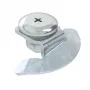 OBO DRL H S FT Fecho giratório para tampa de caixa, furo de montagem 20 mm, aço, zincado a quente 6065018