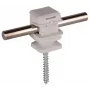 DEHN 204006 Suporte de condutor para fio redondo de 8 mm, cinzento