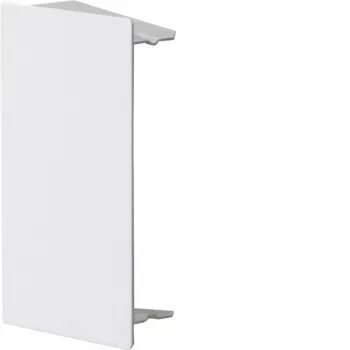 Hager LFS Peça de remate, chapa de aço, branco tráfego RAL 9016, para calha de cabos 60x100mm LFS6010069016