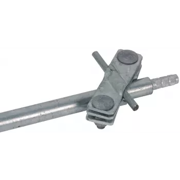 DEHN 625015 Terminal de ligação para condutor redondo de 25 mm, aço zincado a quente