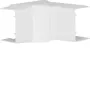Hager LFF4006049016 Canto interior ajustável para calha de cabos PVC LF/LFH 40x57mm, branco puro
