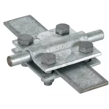 DEHN Conector em cruz St/tZn para condutores redondos 8-10 mm e planos 30 mm 318201