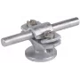 DEHN 275110 suporte de condutor com colar de cobertura para fios redondos 8-10 mm, cinzento claro