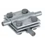 DEHN KS 8.10 FL30 conector em cruz, aço galvanizado a quente, para condutor redondo 8-10mm e plano até 30mm 319201