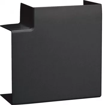 Hager LFF6011059011 tampa de corte em ângulo plano grafite preto para calha 60x110 mm