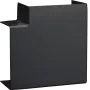 Hager LFF6011059011 tampa de corte em ângulo plano grafite preto para calha 60x110 mm