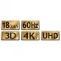 Maxtrack C 215-5 L cabo HDMI 5 m preto 4K Ultra HD High-Speed com Ethernet