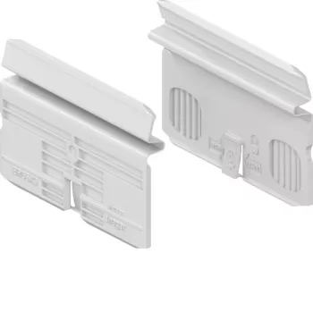 HAGER BR65X9 suporte de aparelhos de sistema para calha de peitoril BR65x, 2 vias, branco puro