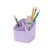 HAN X-LOOP porta-canetas violeta pastel plástico 4 compartimentos 11,1 x 11,1 x 10,5 cm (17238-887D)