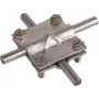 DEHN 314300 conector em cruz St/tZn para condutor redondo 8-10 mm