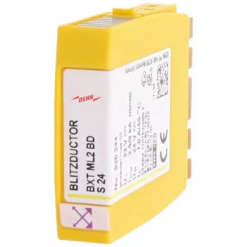 DEHN BXT ML2 BDS24 módulo descarrilador combinado de corrente de raio e sobretensão Tipo 2 24V DC 2 polos calha DIN 920244