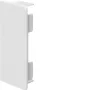 Hager LF4009069016 tampa terminal para canal de cabos LF 40x90mm, isento de halogéneos, branco tráfego (RAL 9016)