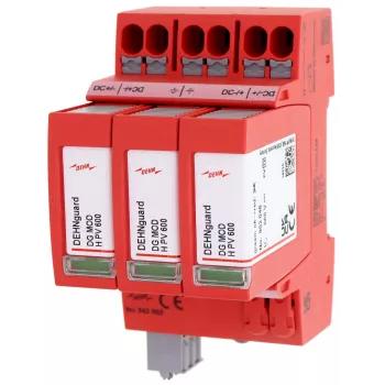 DEHN DG MP YPV 1200 FM descarregador de sobretensão Tipo 2 para sistemas fotovoltaicos até 1170 V DC 942565
