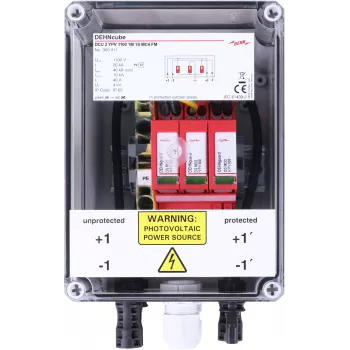 DEHN DCU 2 YPV 1100 1S MC4 FM DCU 2 FM GAK Tipo 2 dispositivo de proteção contra sobretensão para instalações fotovoltaicas (900911,0)